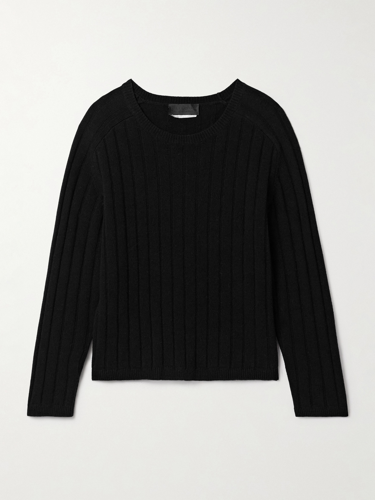 Nili Lotan Alise Ribbed Merino Wool And Cashmere-blend Sweater