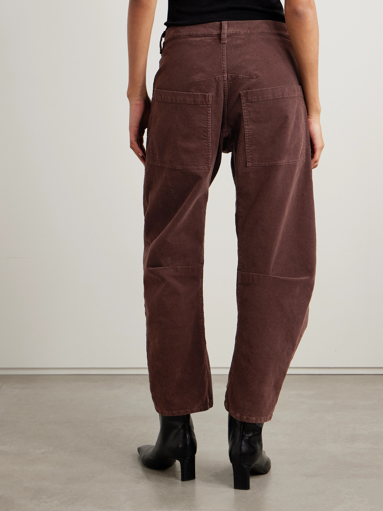 Nili Lotan Shon Cotton-blend Corduroy Tapered Pants