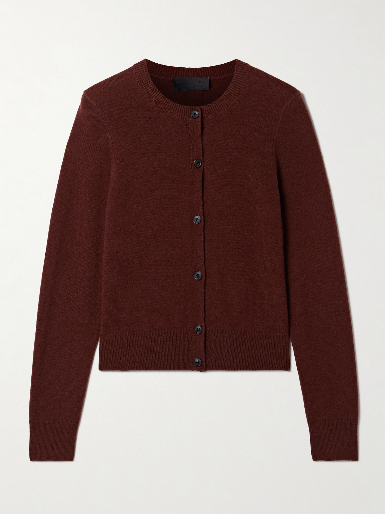 Nili Lotan March Cashmere Cardigan In Burgundy