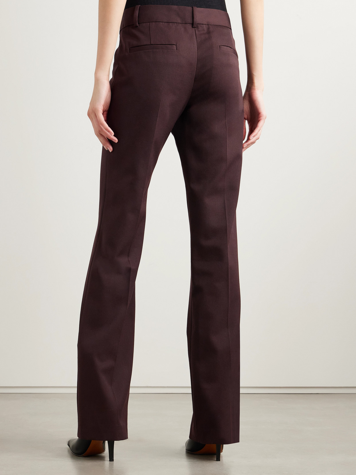 Nili Lotan Ivan Wool-twill Straight-leg Pants