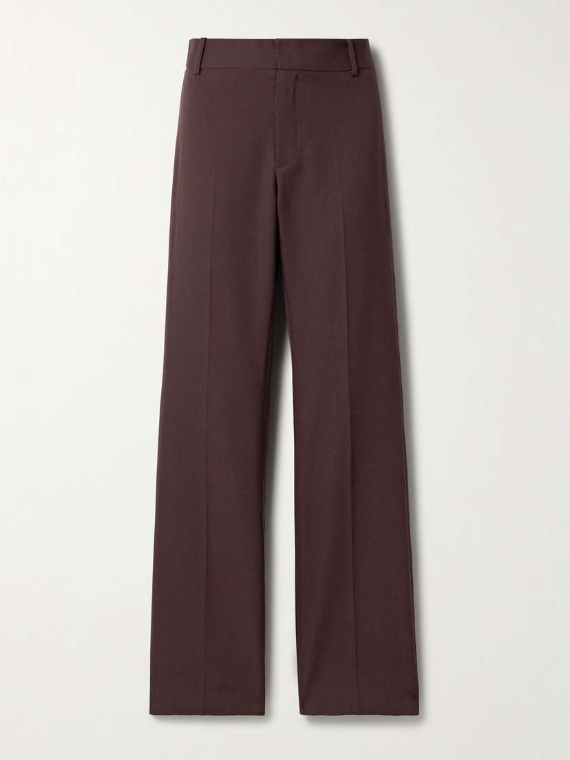 Nili Lotan Ivan Wool-twill Straight-leg Pants