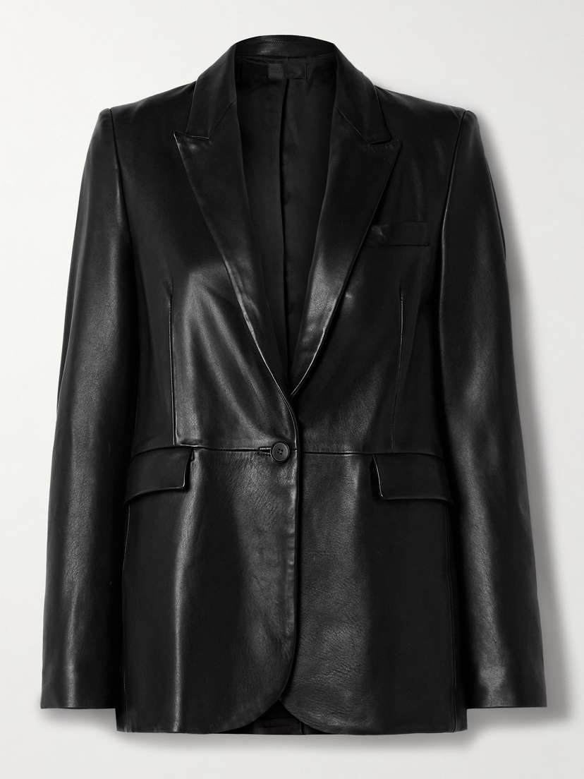 Nili Lotan Belmonde Leather Blazer