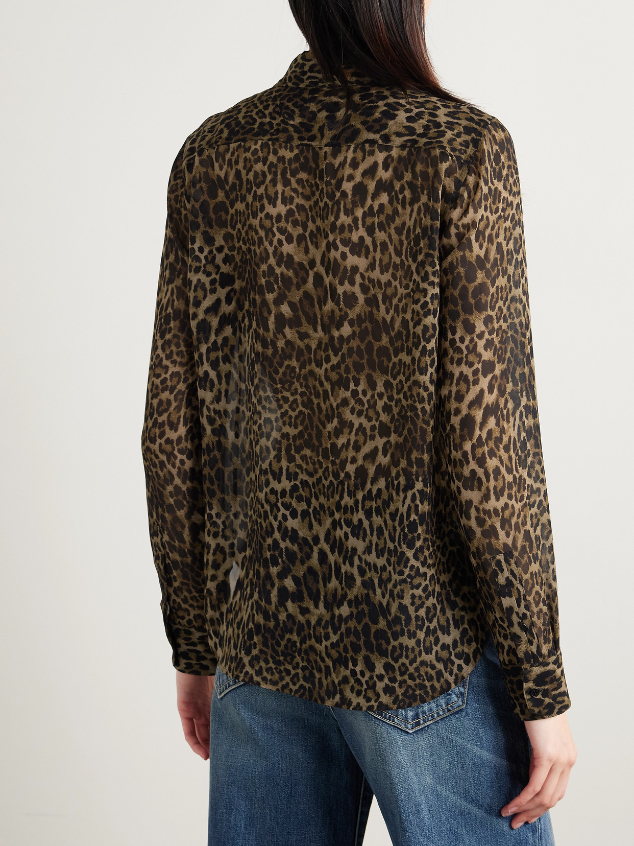 Nili Lotan Gaia Leopard-print Silk Crepe De Chine Shirt In Animal Print