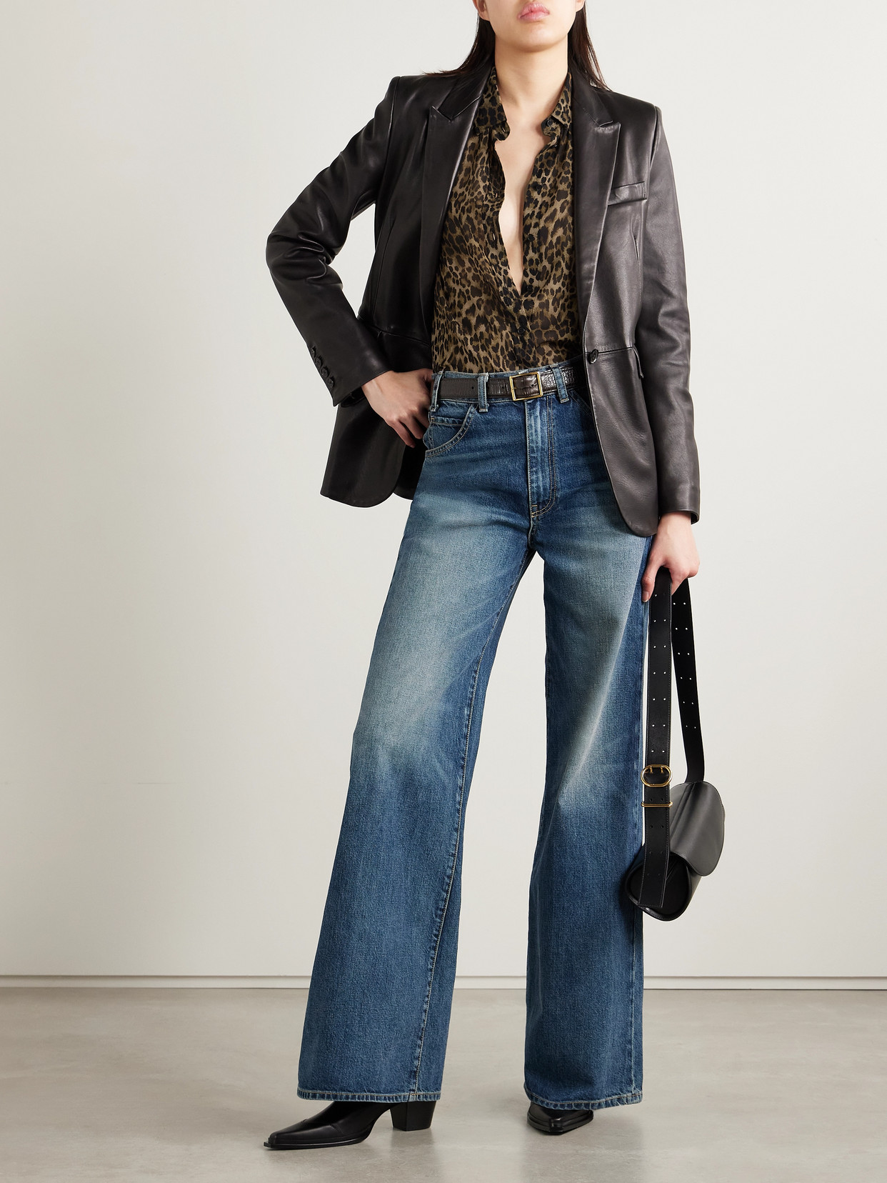 Nili Lotan Gaia Leopard-print Silk Crepe De Chine Shirt In Animal Print