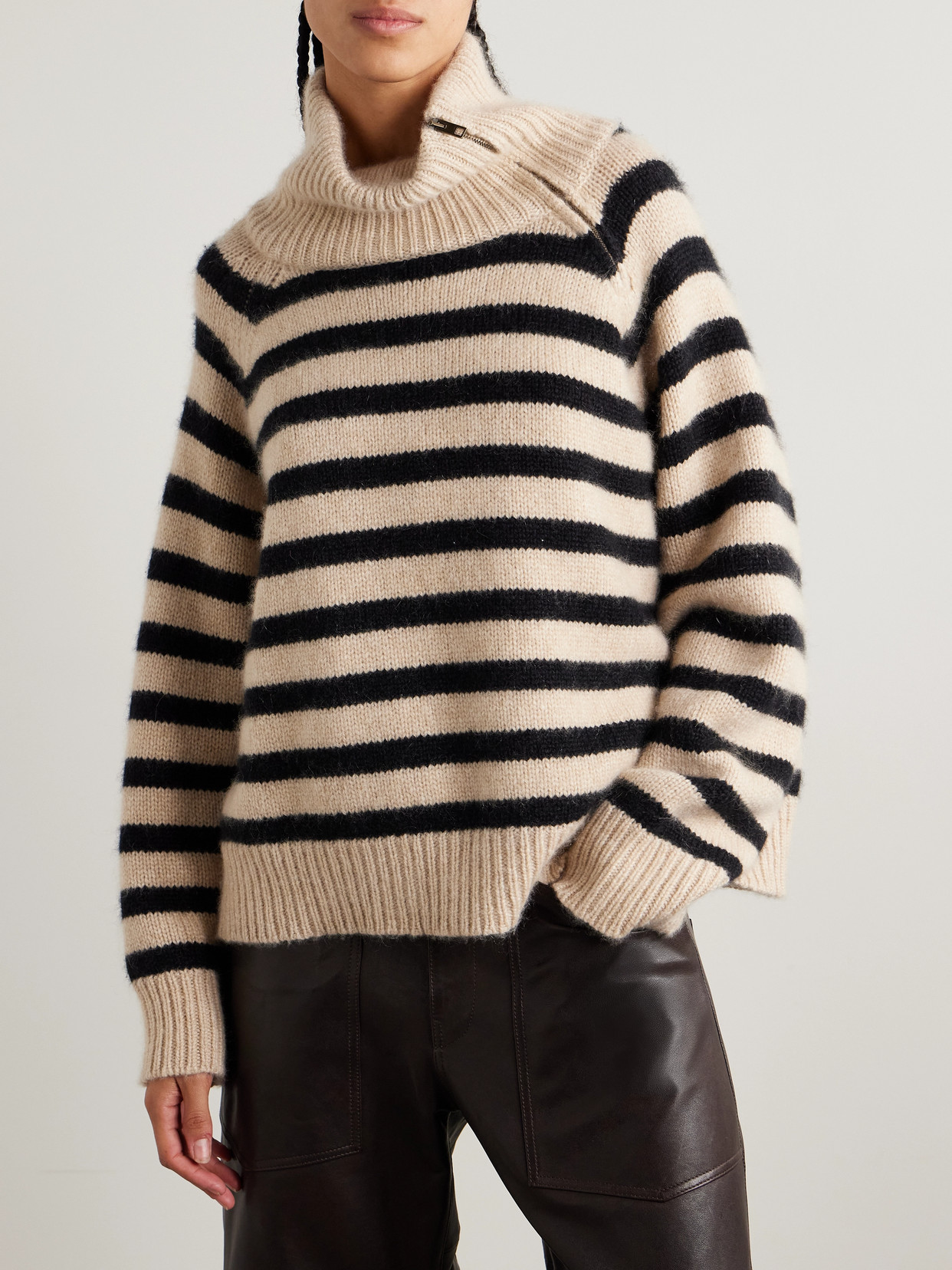 Nili Lotan Raelynn Striped Cashmere Sweater
