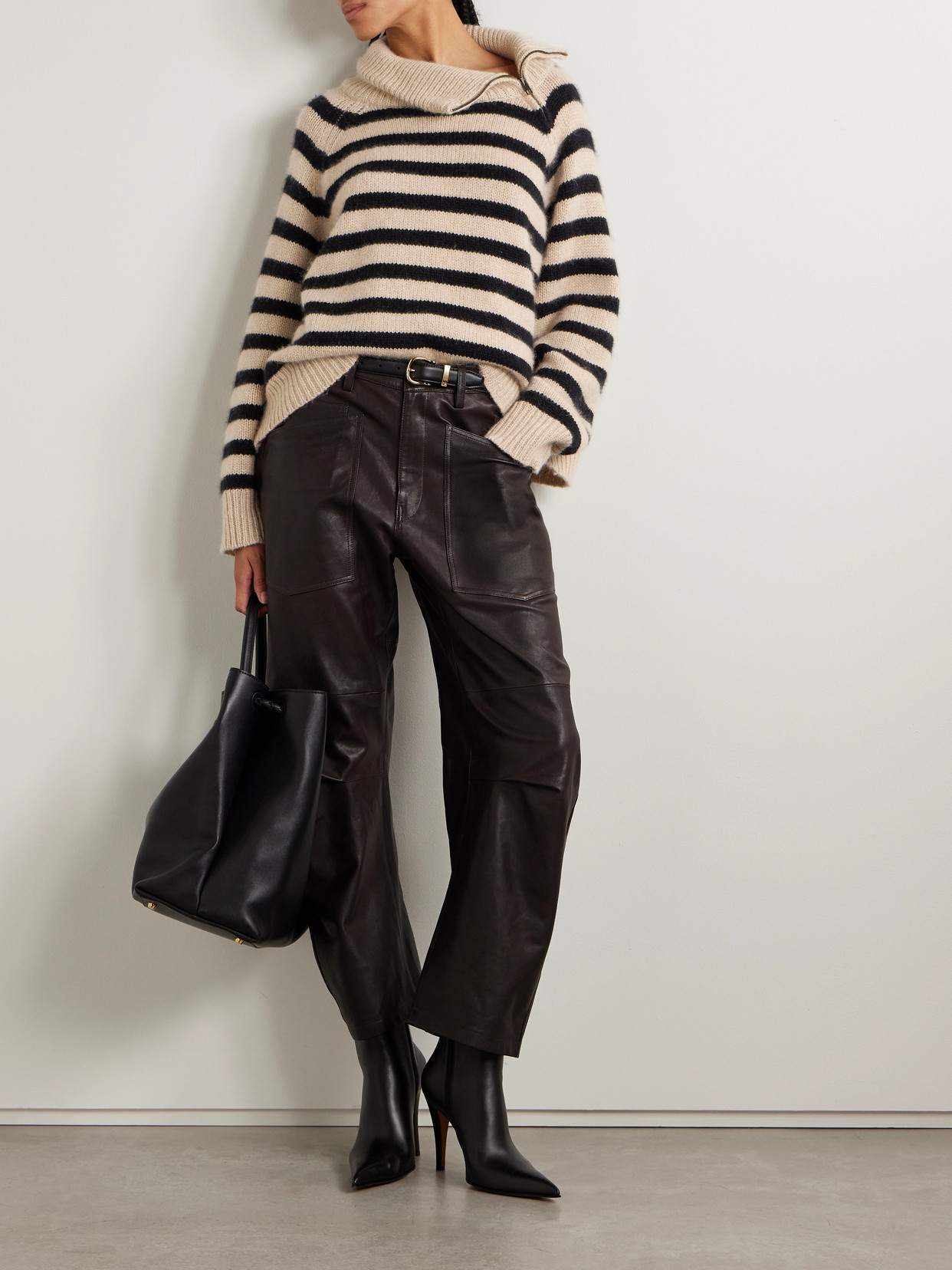 Nili Lotan Raelynn Striped Cashmere Sweater
