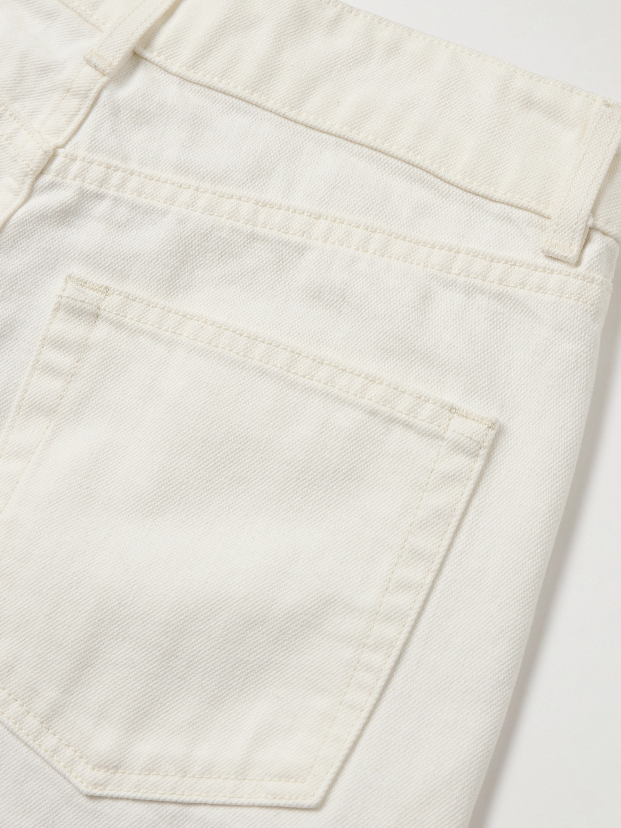 Nili Lotan Marlene Cropped High-rise Wide-leg Jeans In White
