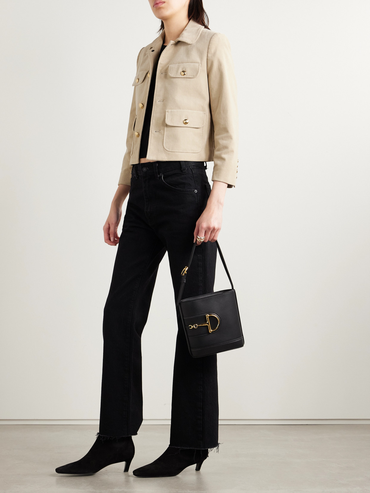 Nili Lotan Chamonix Cropped Cotton-blend Corduroy Jacket