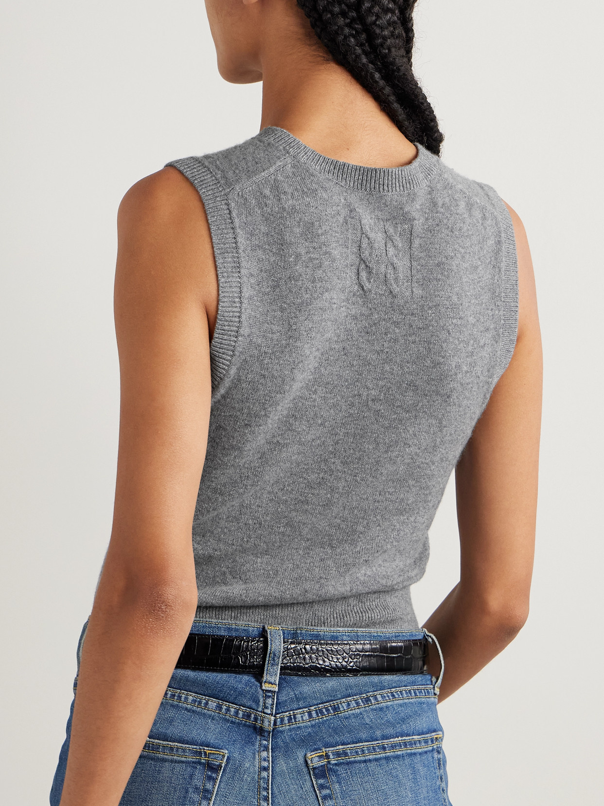 Nili Lotan May Cropped Cashmere Tank