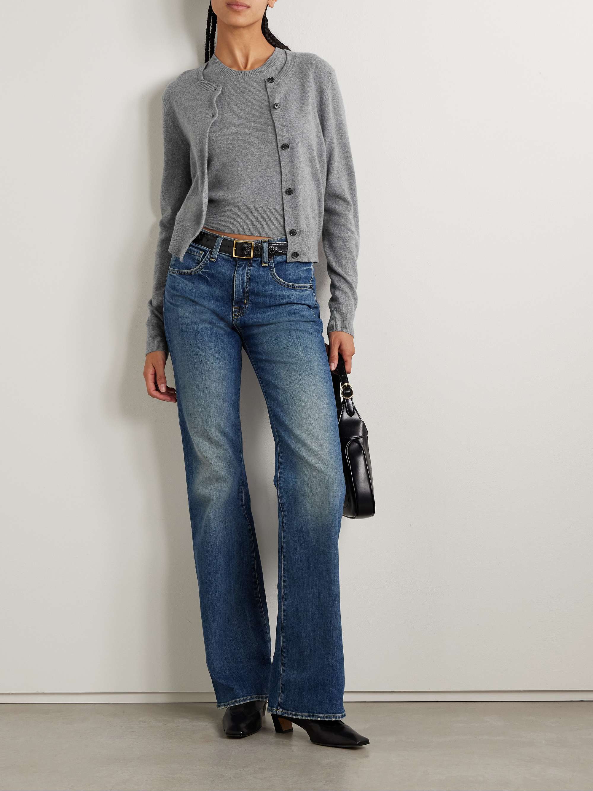 NILI LOTAN May cropped cashmere tank