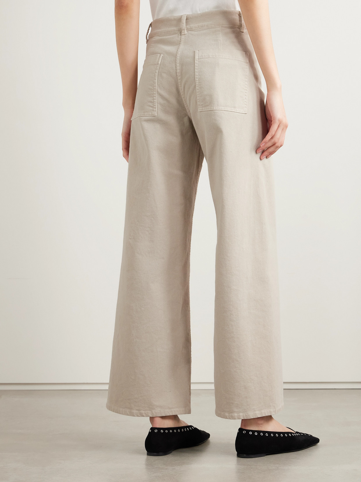 Nili Lotan Megan Cotton-blend Corduroy Wide-leg Pants