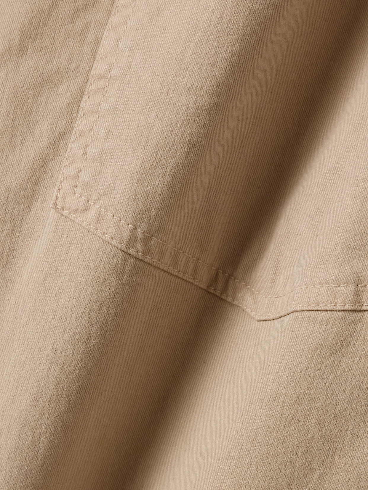Nili Lotan Shon Brushed Cotton-blend Twill Tapered Pants