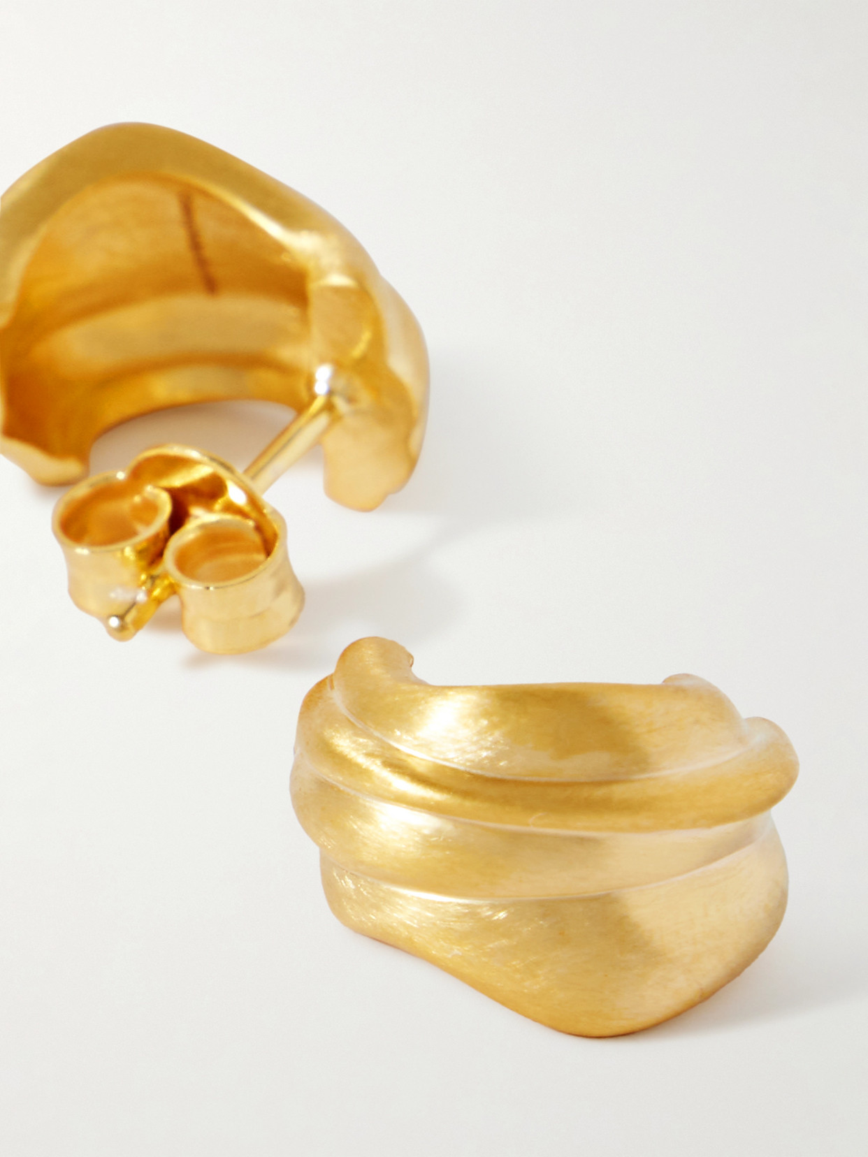 Completedworks Recycled Gold Vermeil Hoop Earrings In Gold