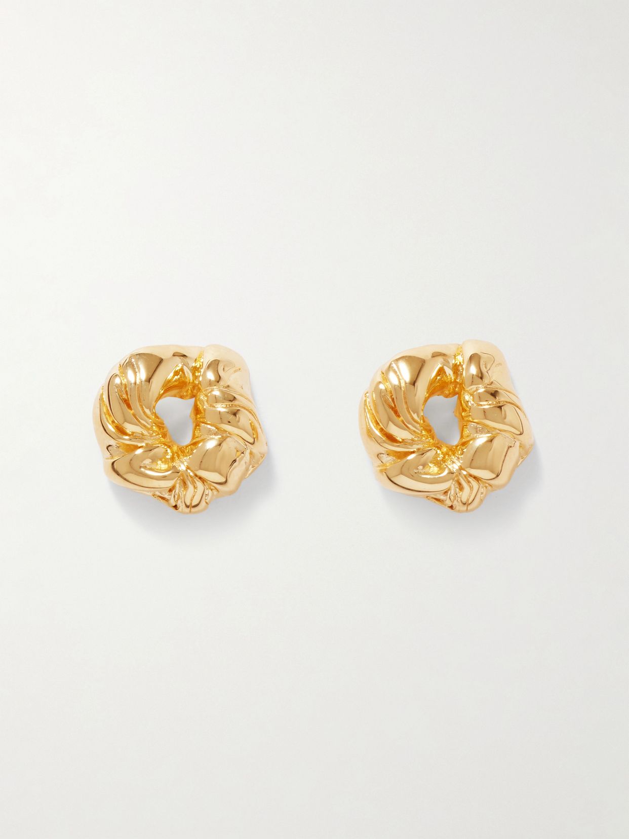 Recycled gold vermeil earrings