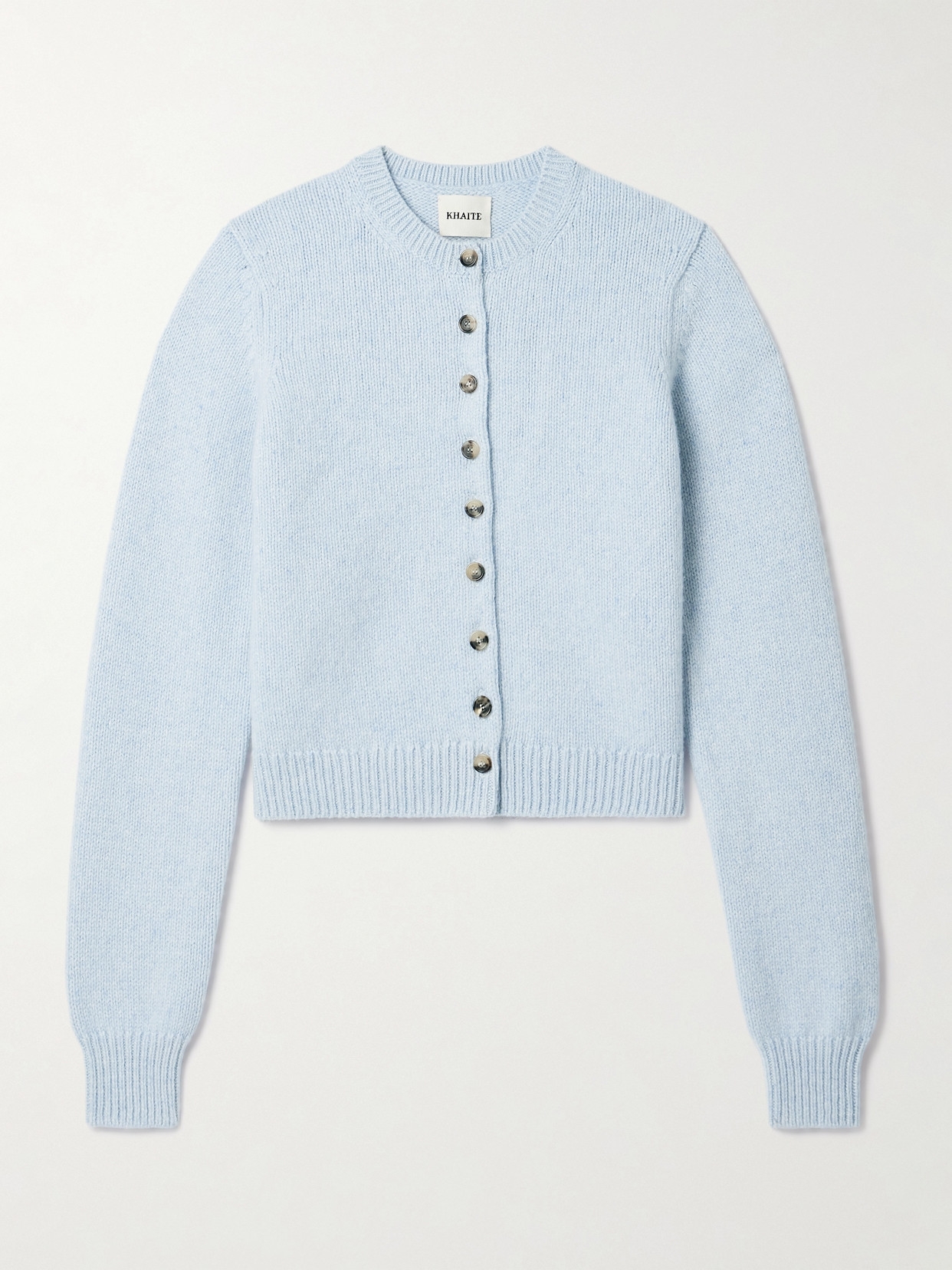 Khaite Everheart Cashmere Cardigan In Blue