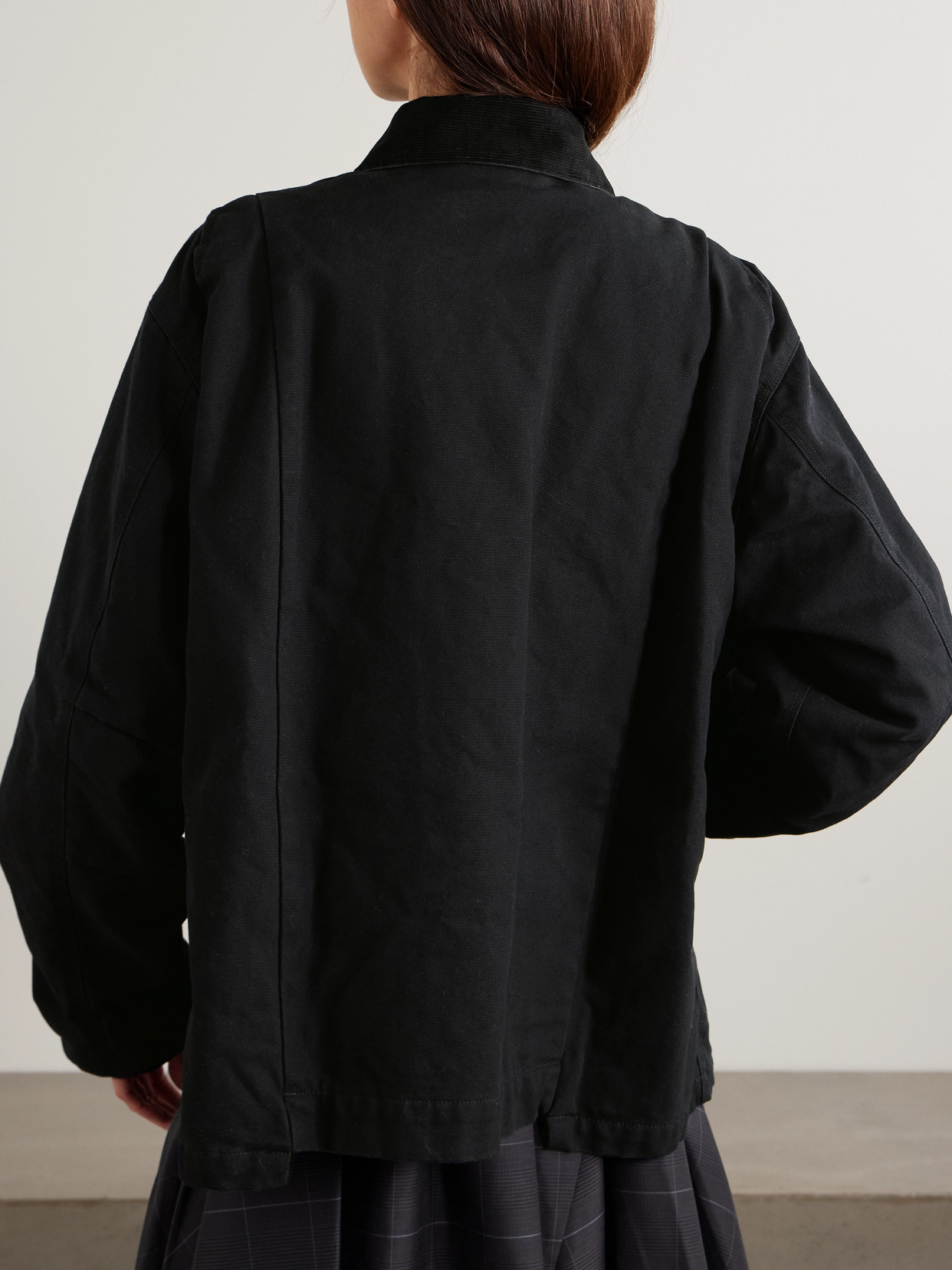Sacai X Carhartt Cotton Blouson Jacket In Black