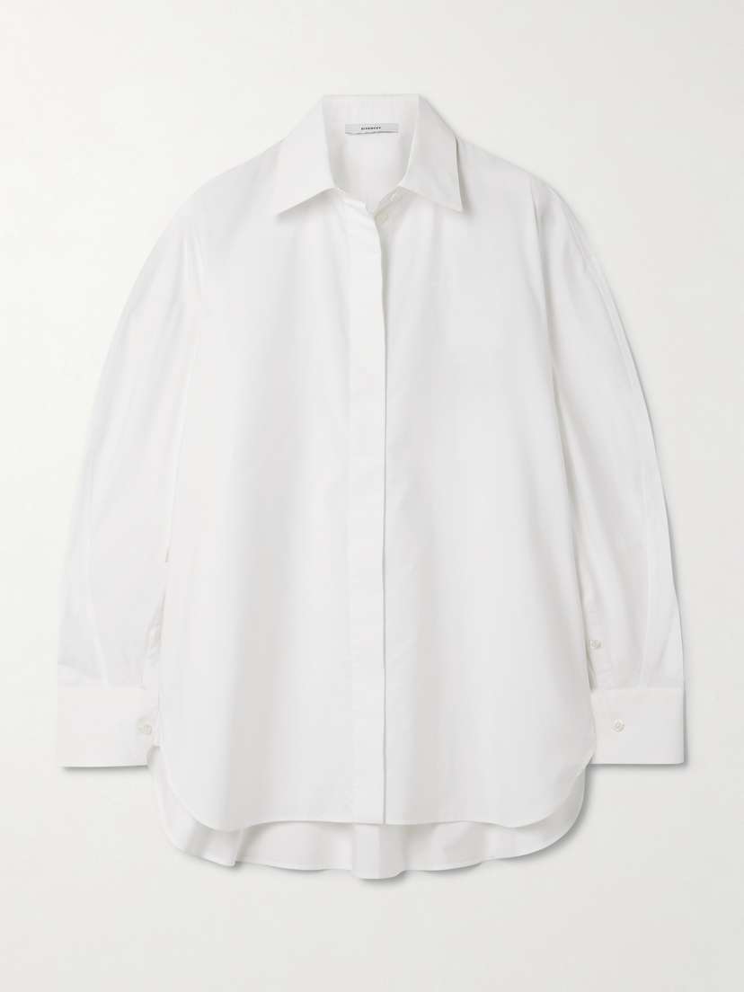 Givenchy Embroidered Cotton-poplin Shirt