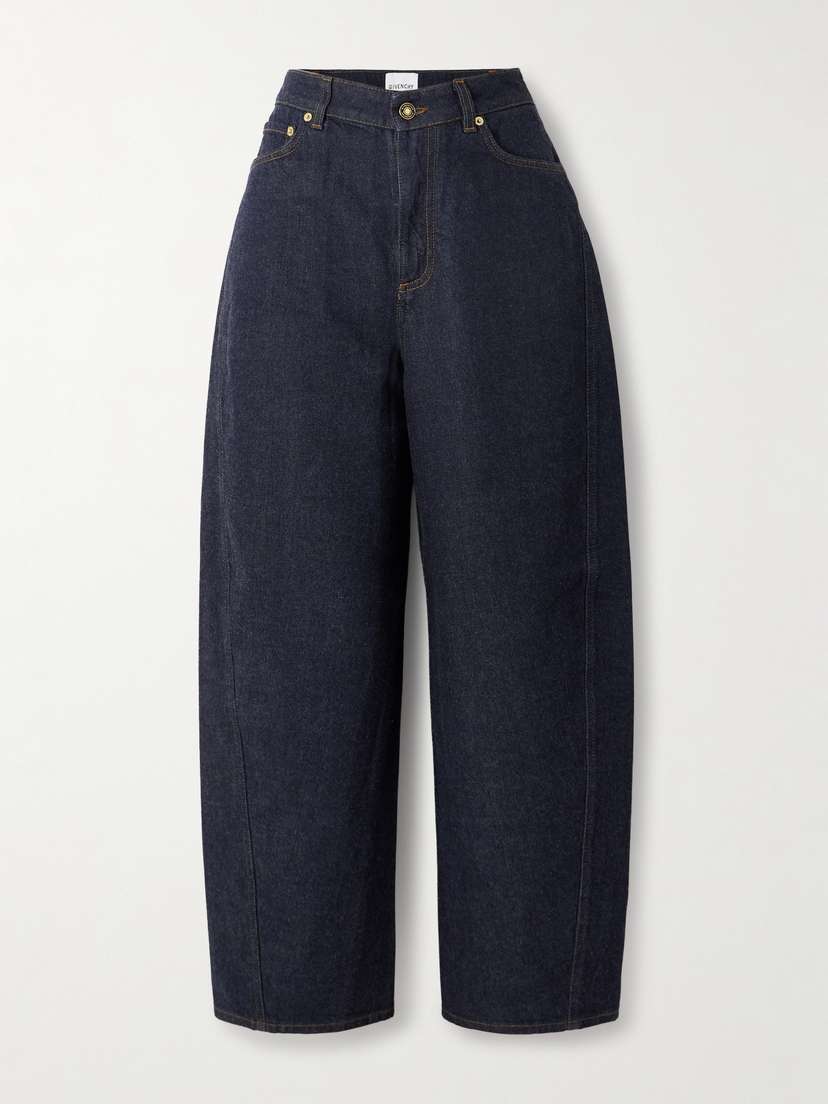 Givenchy Cropped High-rise Barrel-leg Jeans
