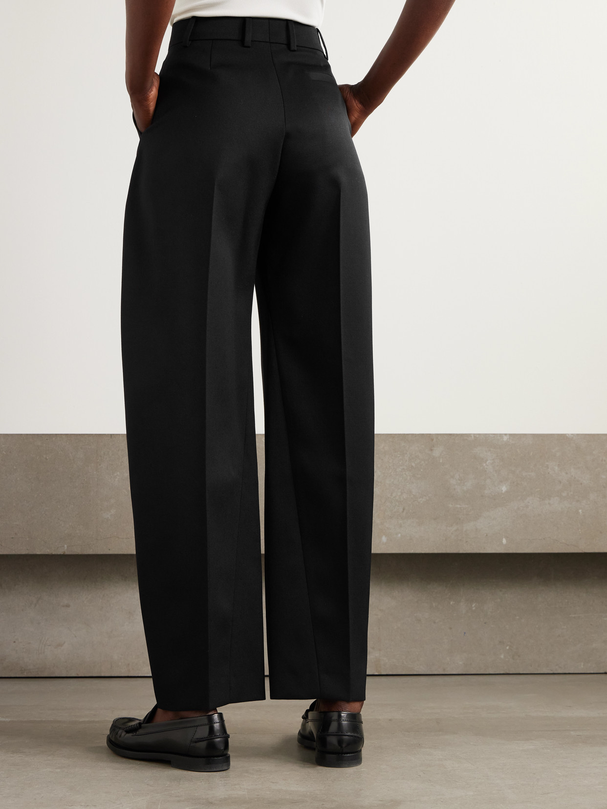 Givenchy Grain De Poudre Wool Tapered Pants
