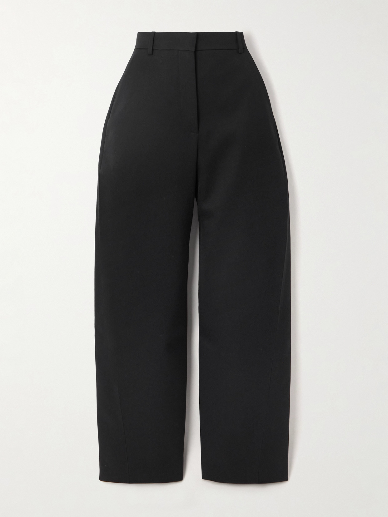 Givenchy Grain De Poudre Wool Tapered Pants In Black