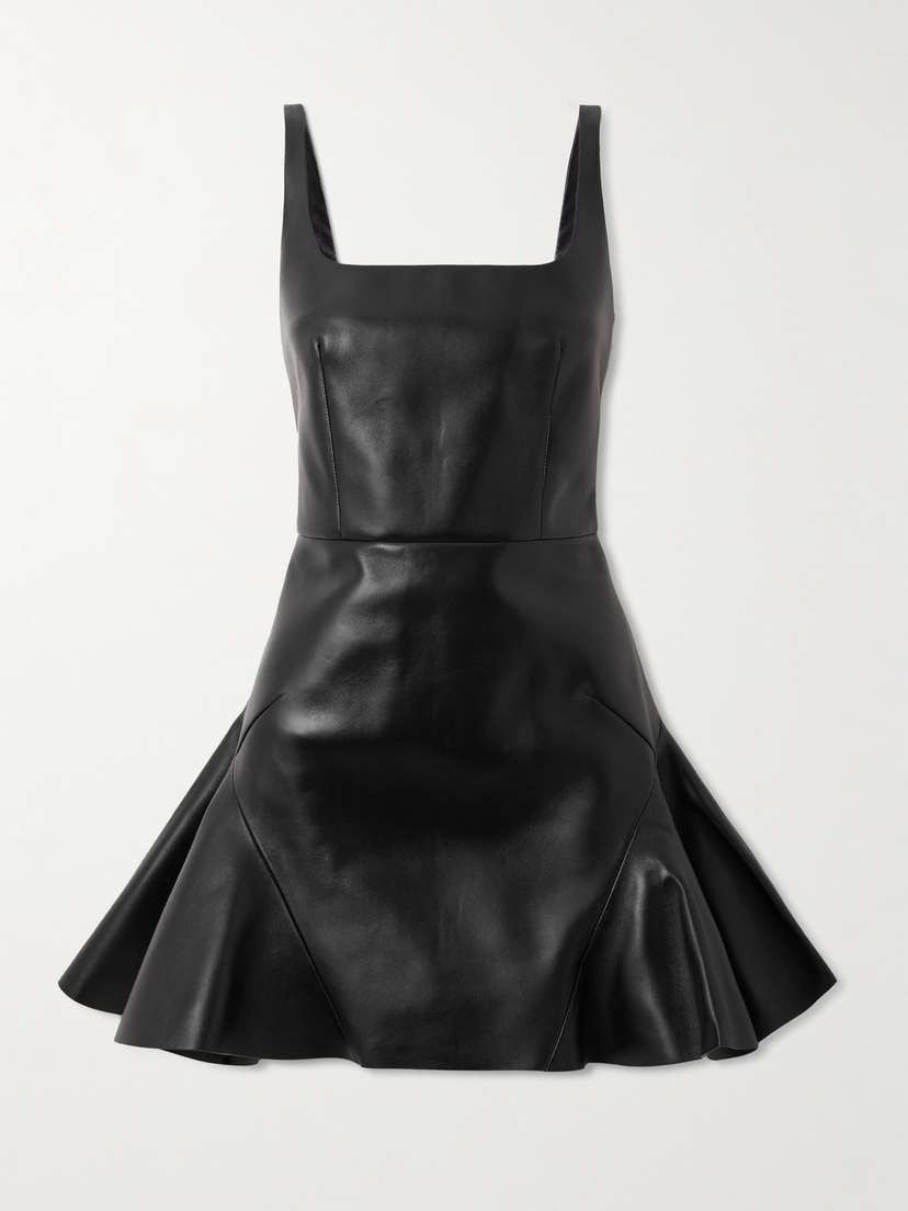 Givenchy Paneled Leather Mini Dress