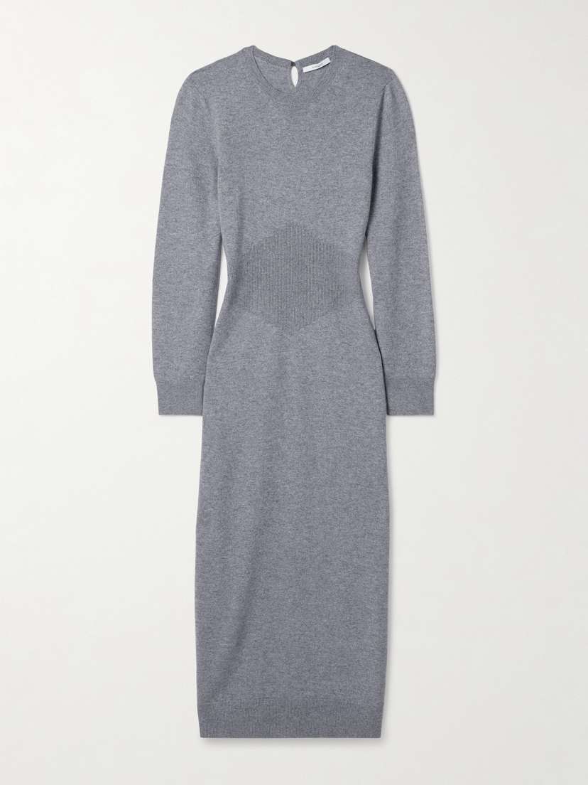 Givenchy Paneled Cashmere Midi Dress
