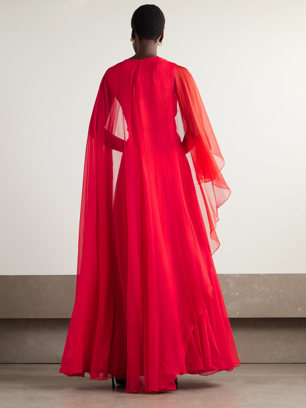 Givenchy Silk-crepon Gown In Gold