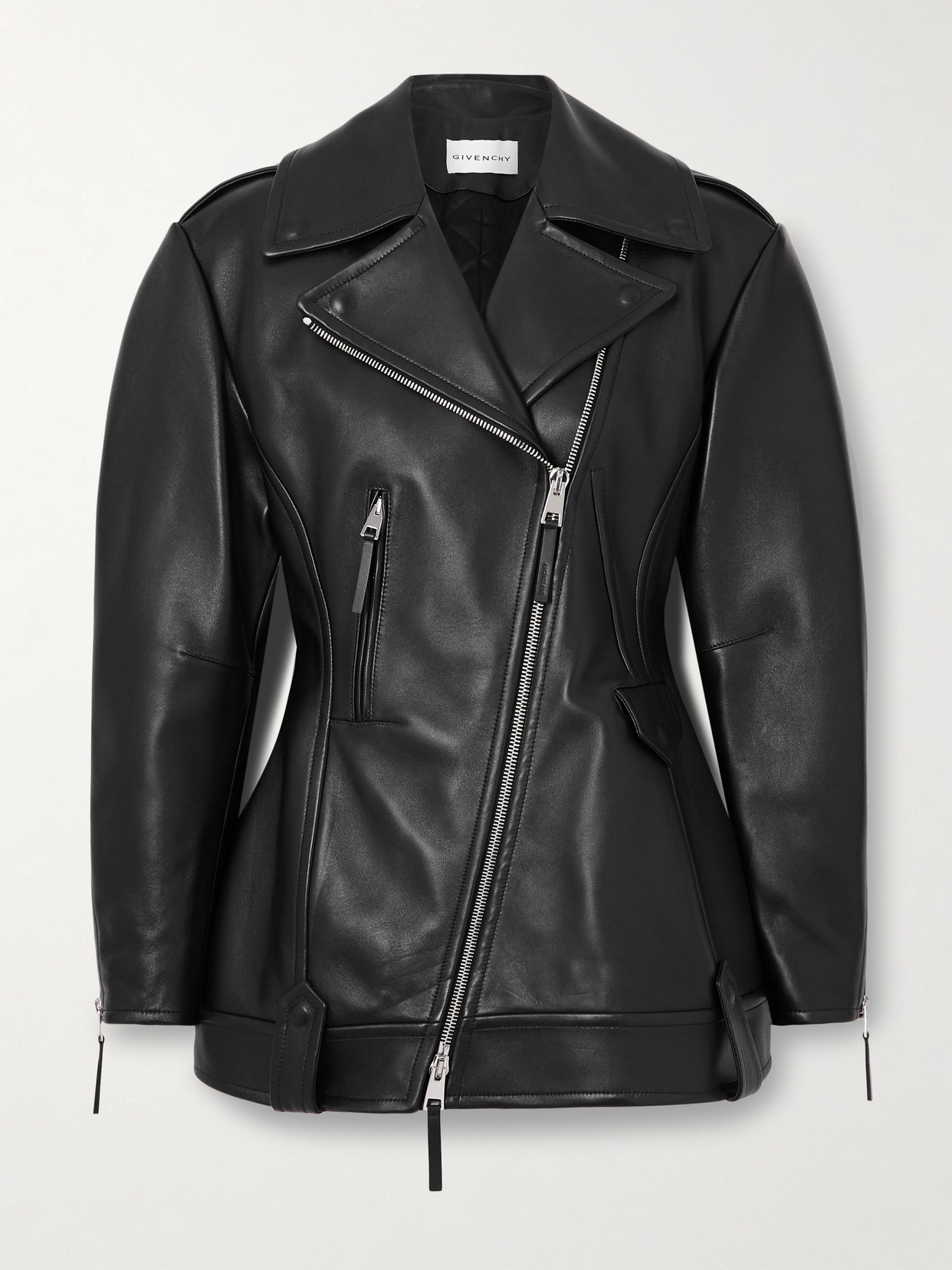 Givenchy Leather Mini Dress In Black