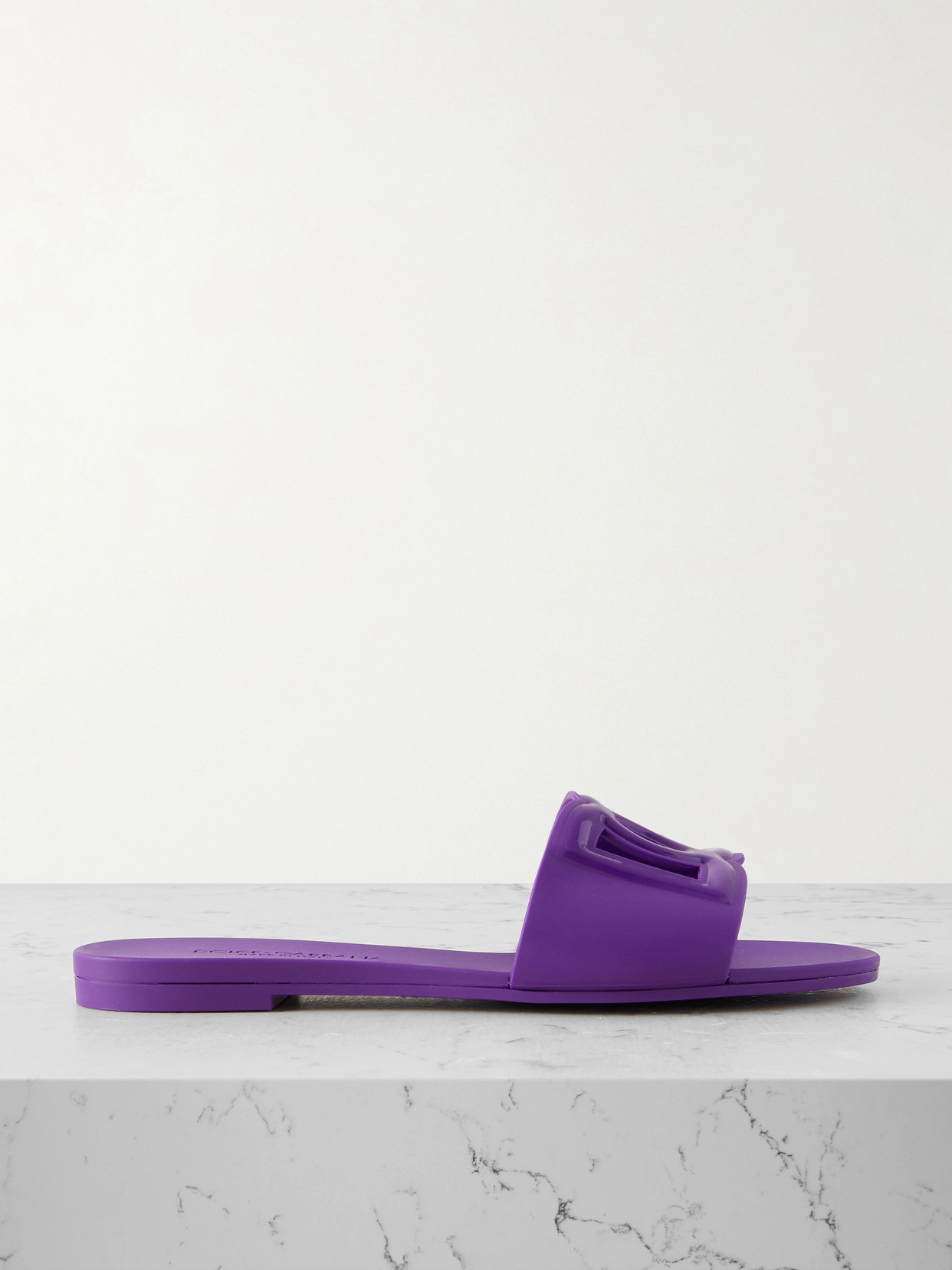Dolce & Gabbana Maiolica Cutout Rubber Slides