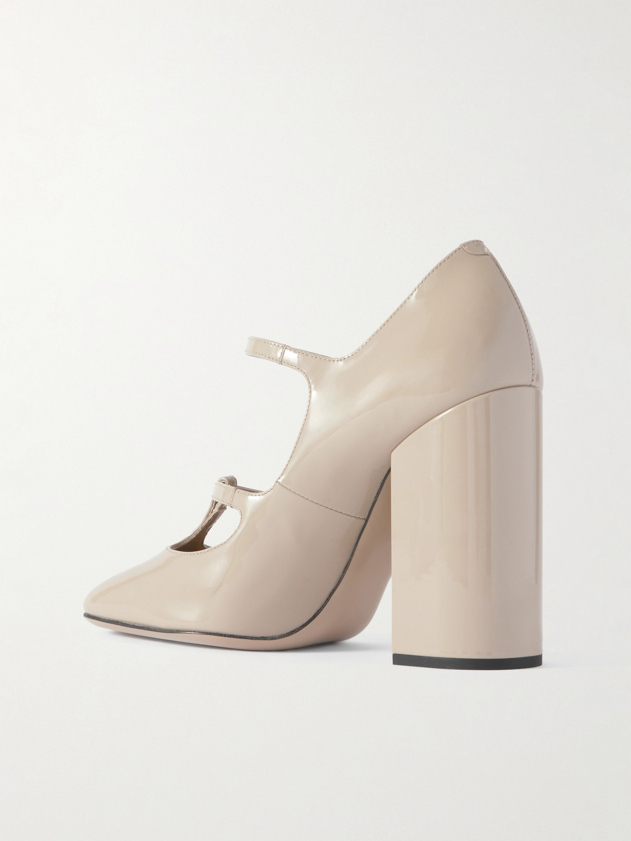 Dolce & Gabbana Dg 105 Patent Leather Mary Jane Pumps In Neutral