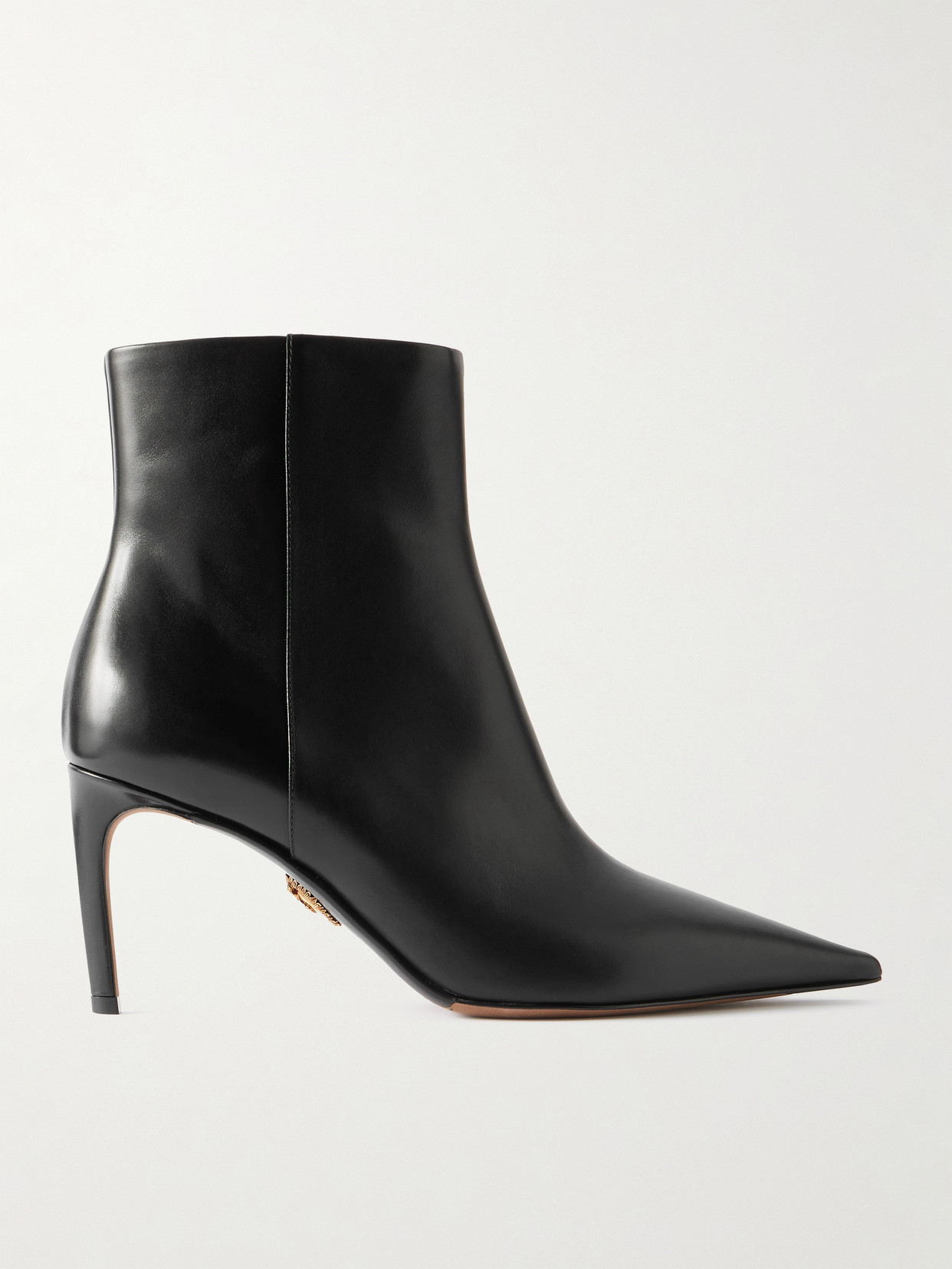 Dolce & Gabbana Devotion Leather Ankle Boots In Black