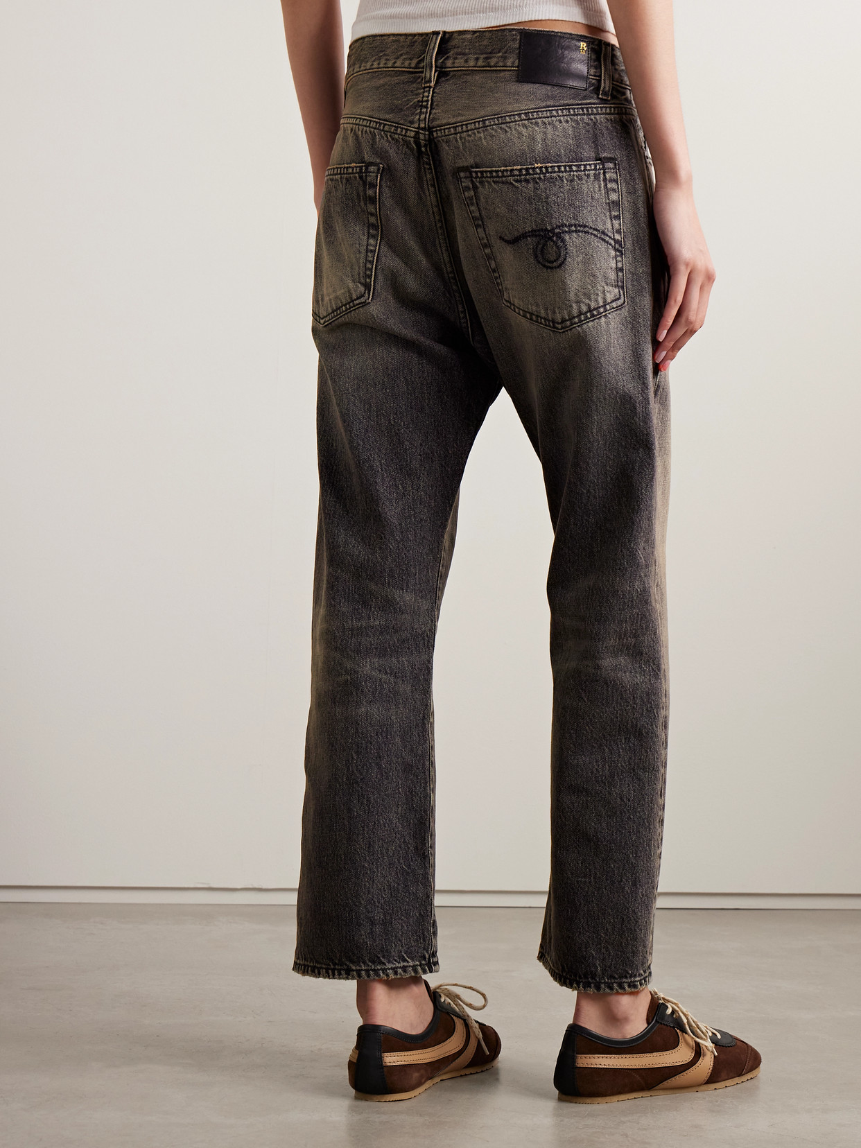 R13 Distressed Boyfriend Jeans