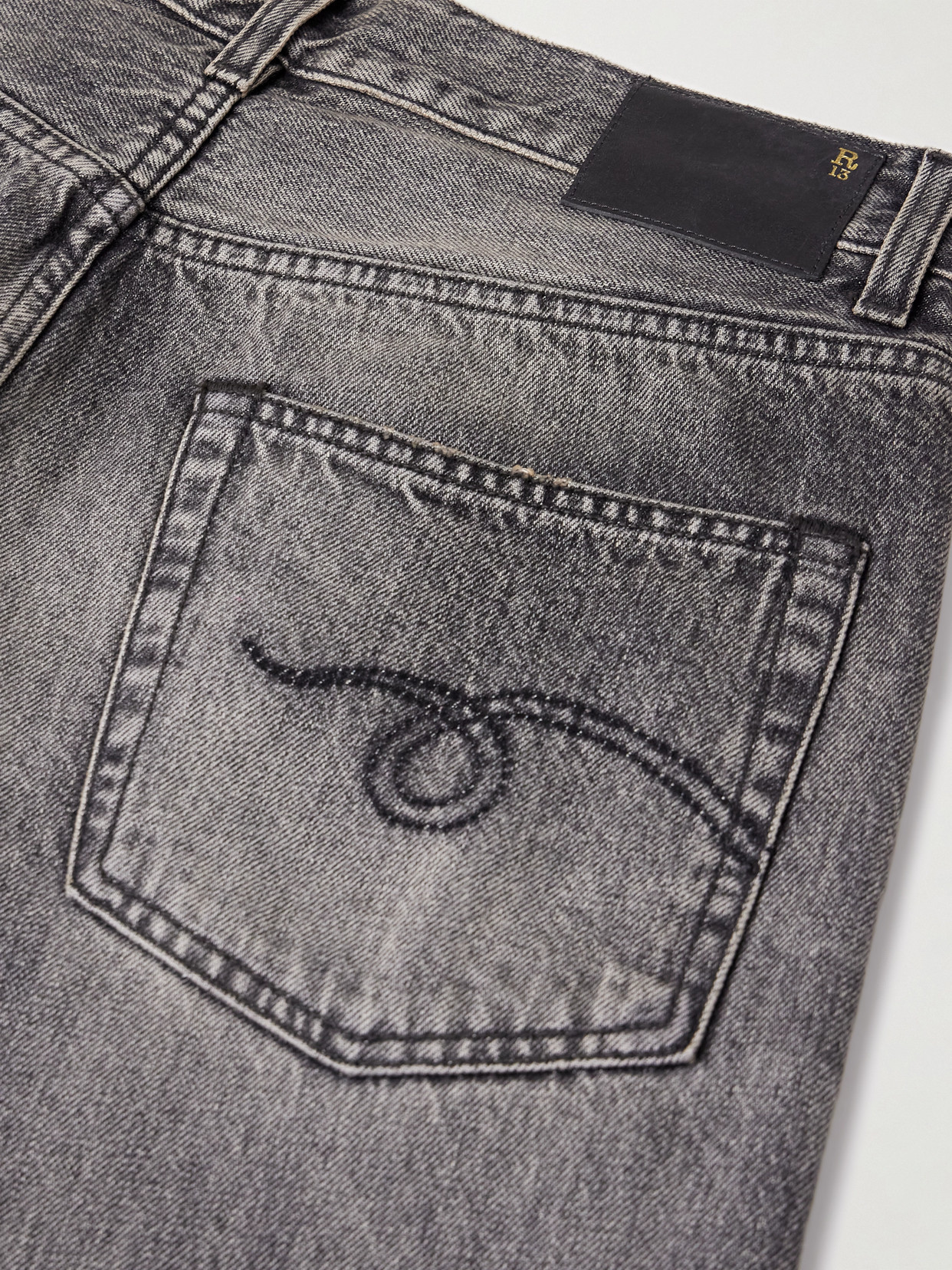 R13 Distressed Boyfriend Jeans