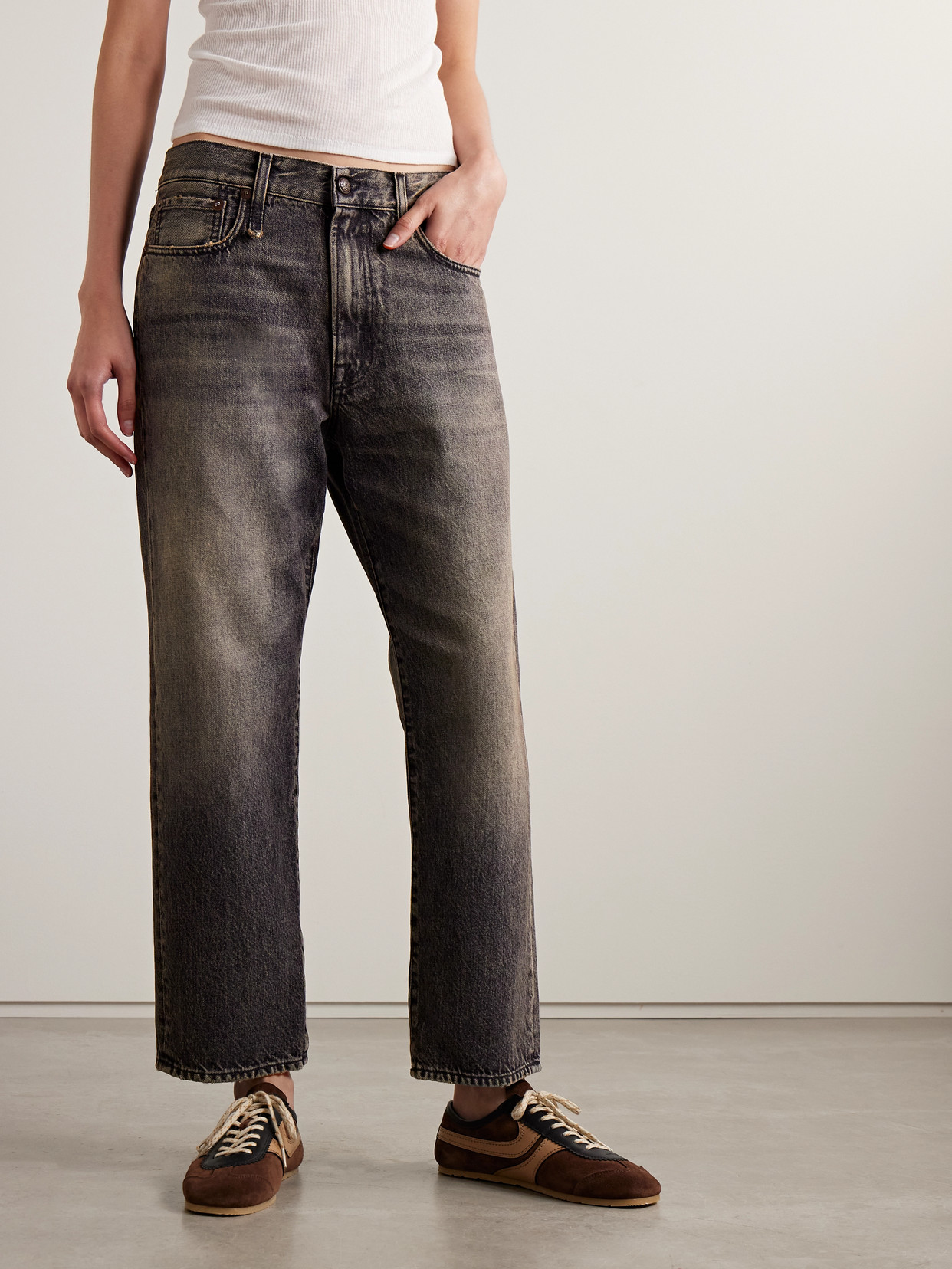 R13 Distressed Boyfriend Jeans