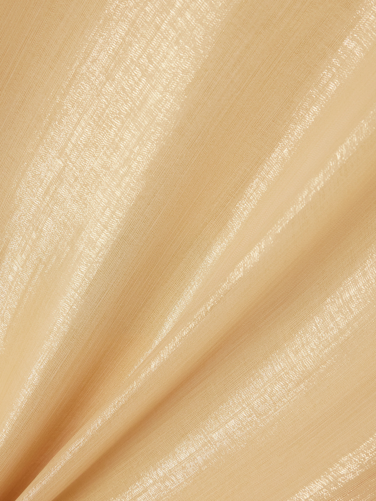 Taller Marmo Sphinx Draped Metallic Organza Gown In Neutral