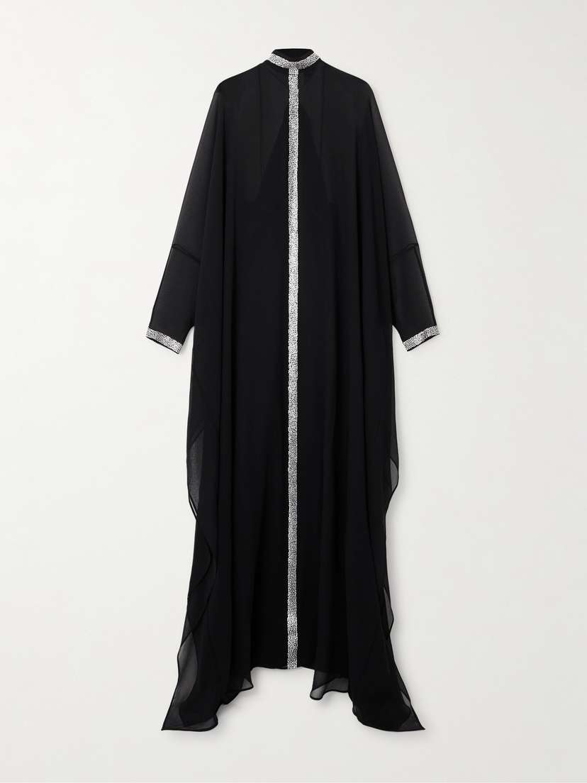 Taller Marmo Parthenon Swarovski Crystal-embellished Silk-crepon Gown