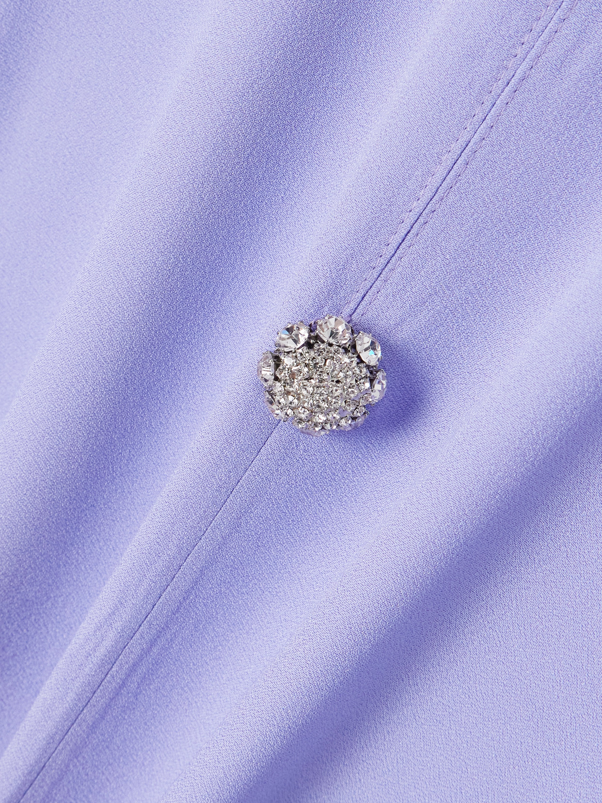 Taller Marmo Carthage Crystal-embellished Crepe Gown In Purple