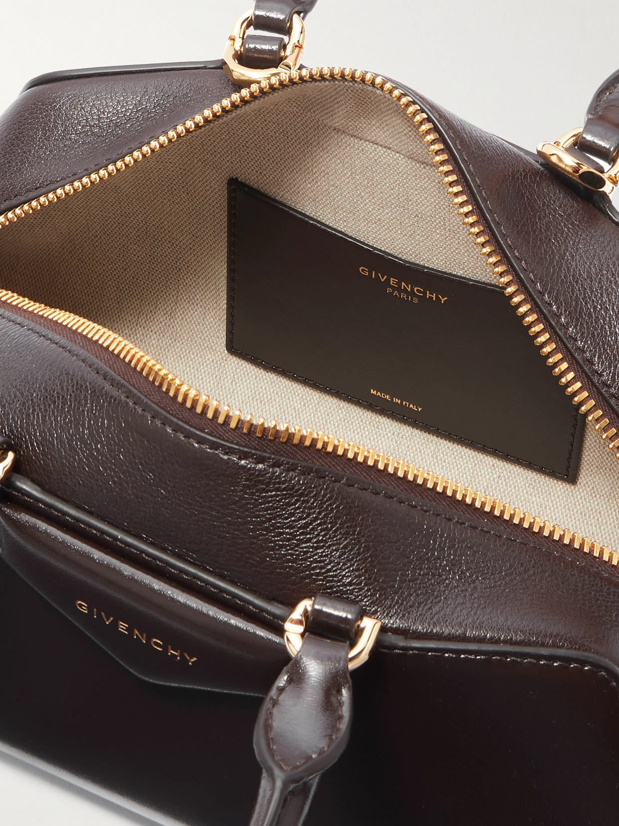Givenchy Antigona East-west Small Glossed-leather Tote