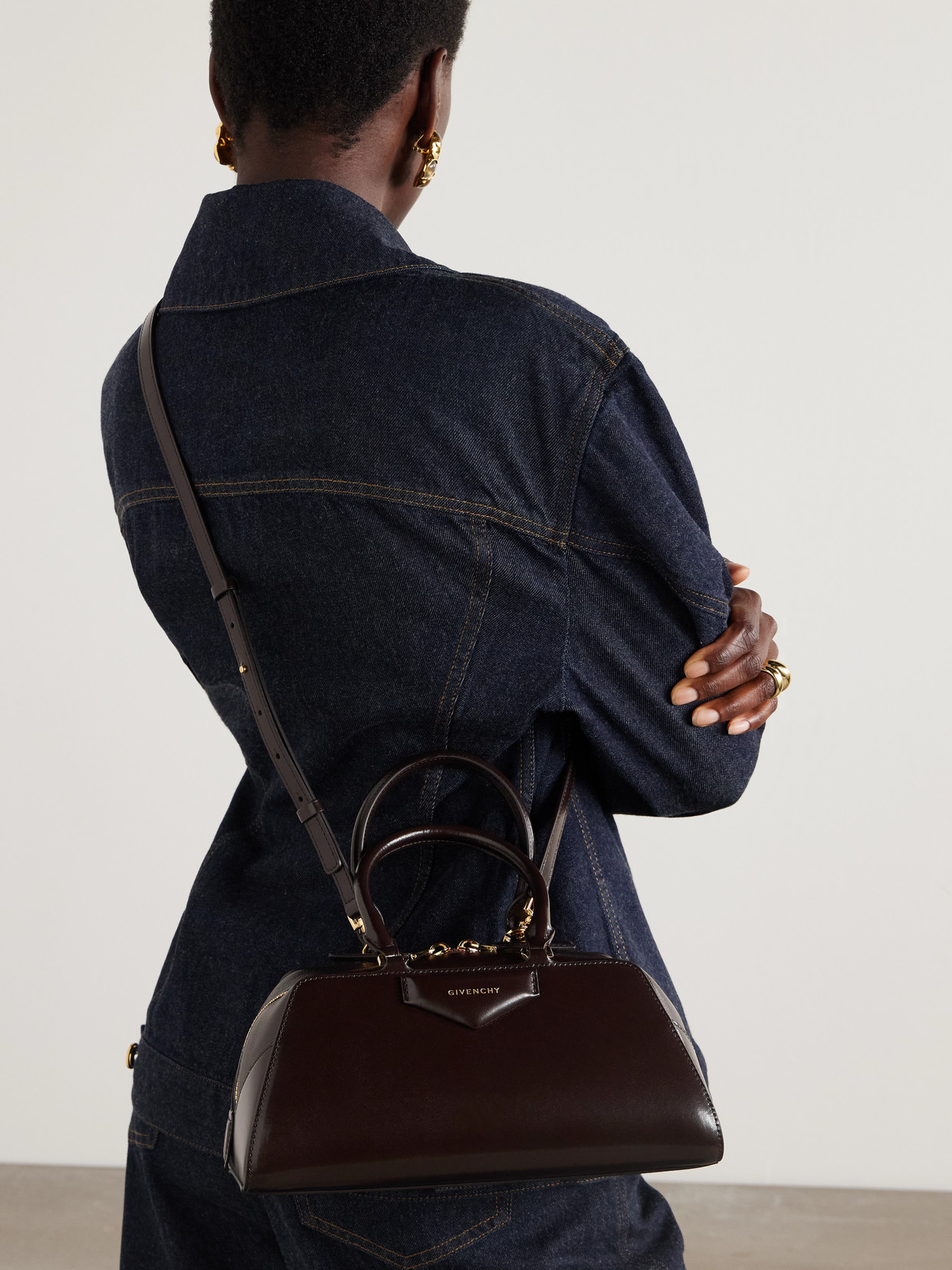 Givenchy Antigona East-west Small Glossed-leather Tote