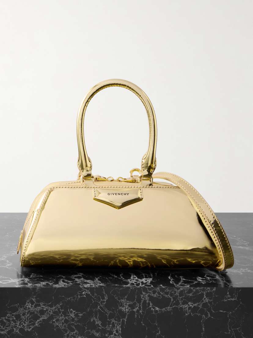 Givenchy Antigona East-west Mini Mirrored-leather Tote