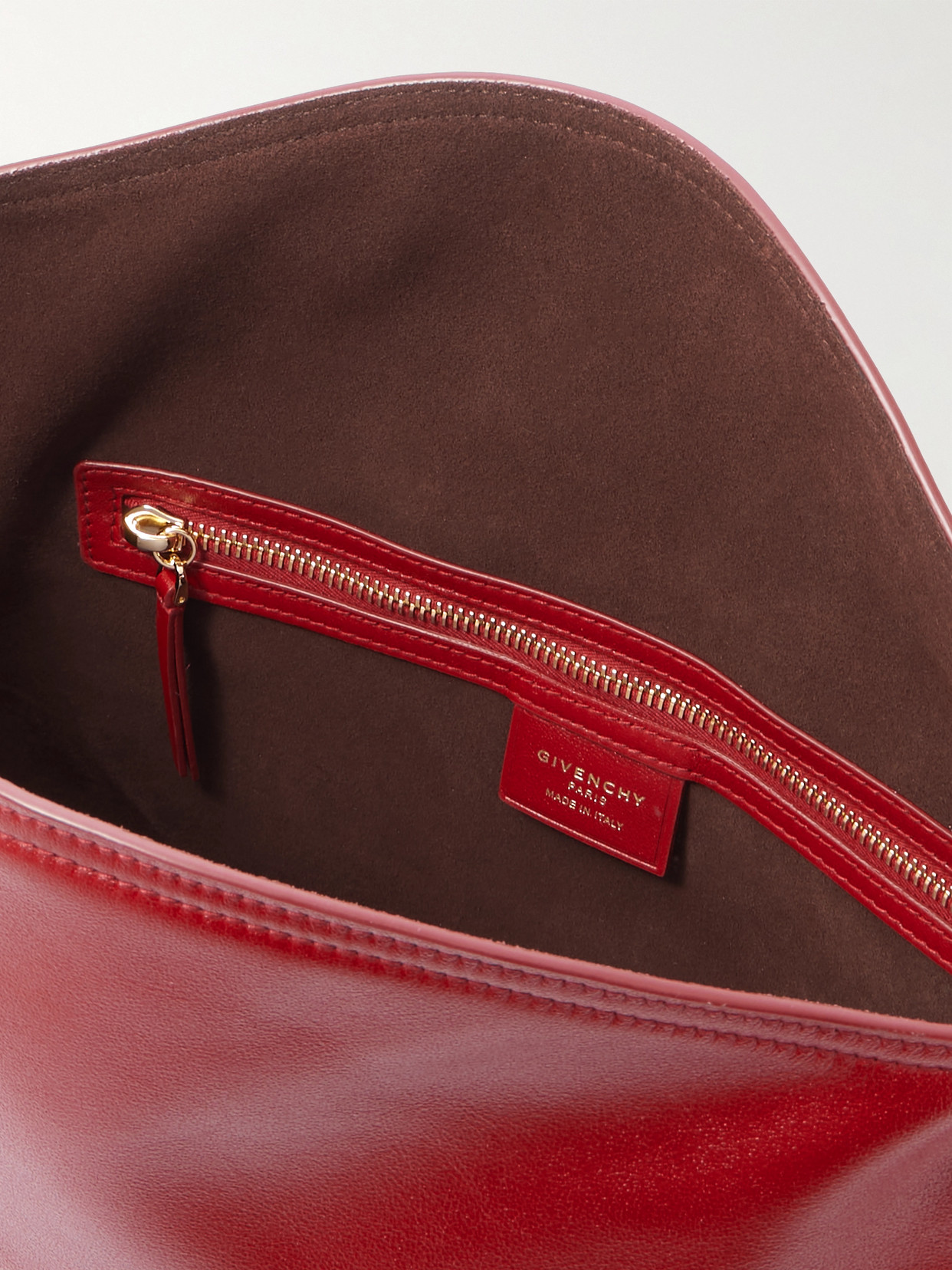Givenchy Voyou Medium Leather Shoulder Bag In Red