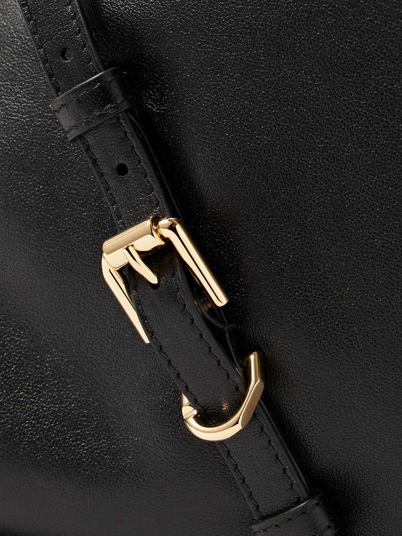 Givenchy Voyou Medium Leather Shoulder Bag - detail view in Black