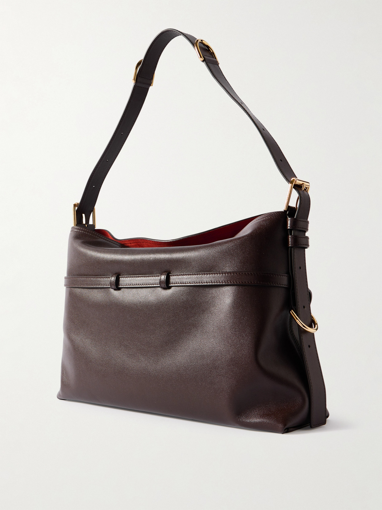 Givenchy Medium Voyou Leather Shoulder Bag In Brown