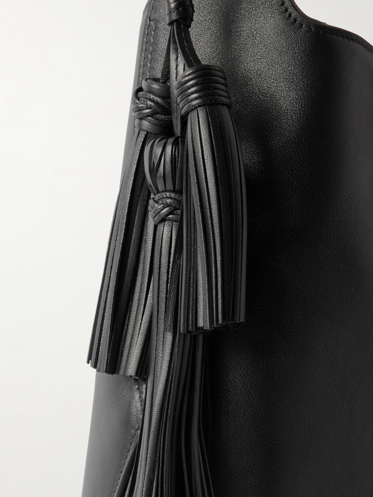 Givenchy Day Medium Tasseled Leather Shoulder Bag In Black