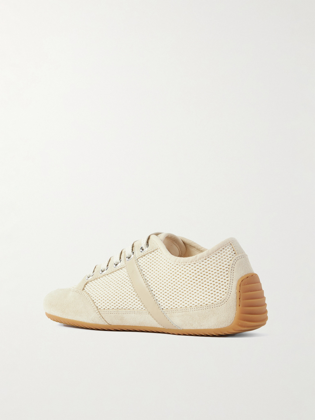 Givenchy Leather And Suede-trimmed Mesh Sneakers