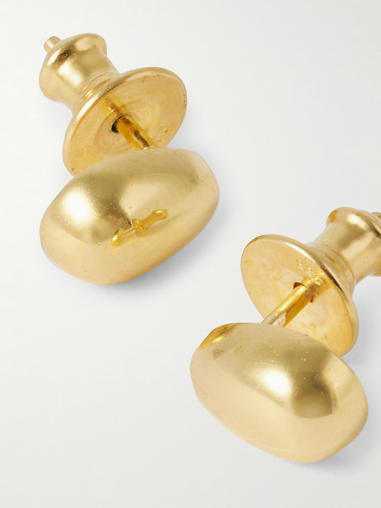 Sophie Buhai Tiny Egg Gold Vermeil Earrings In Gold