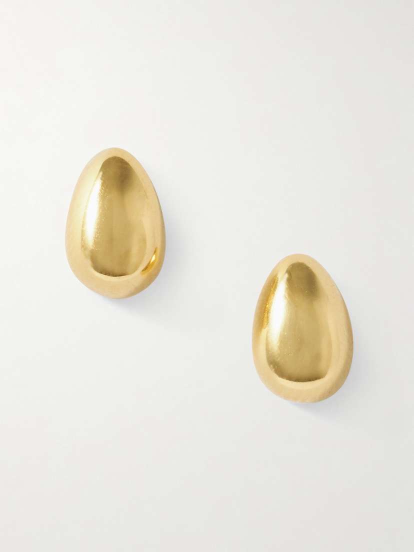 Sophie Buhai Tiny Egg Gold Vermeil Earrings