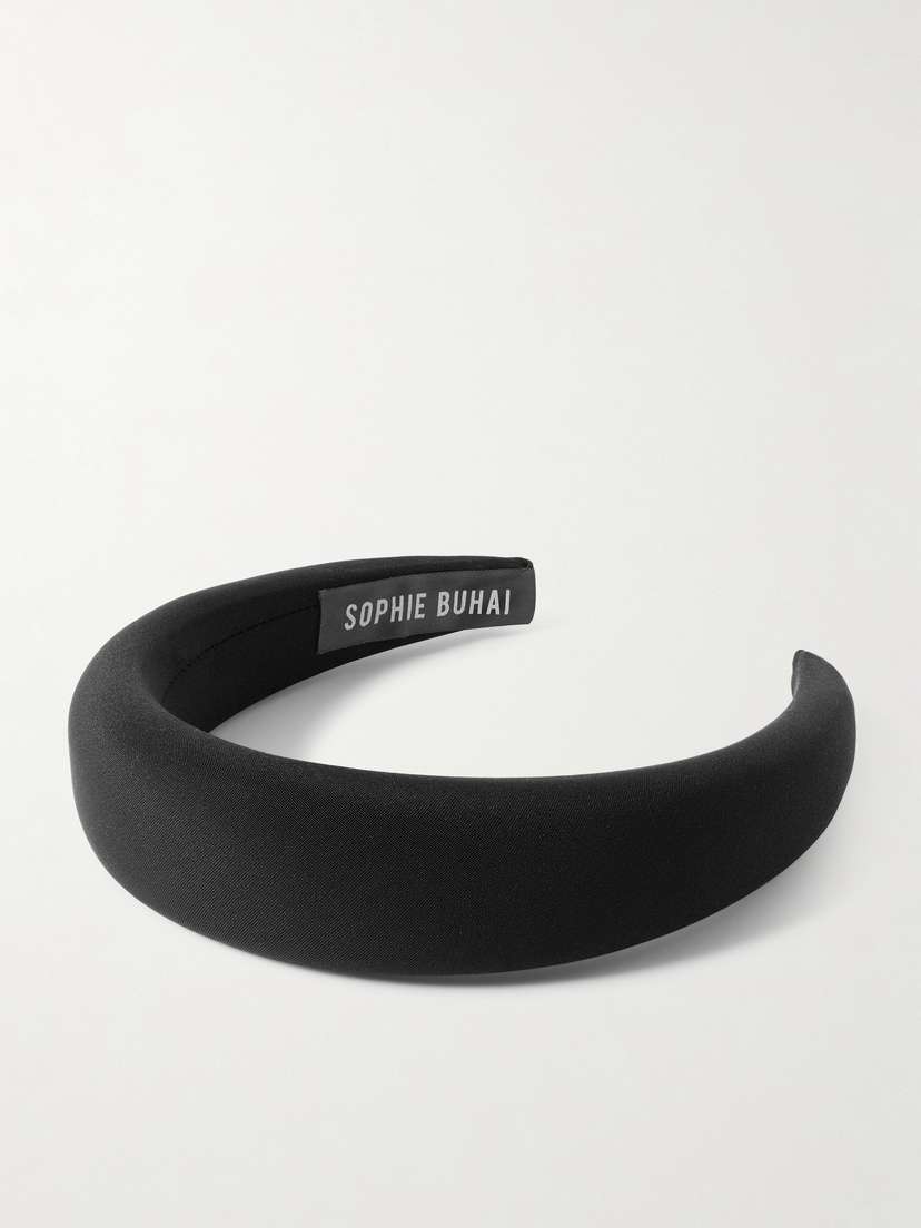 Sophie Buhai Classic Puffy Padded Silk-crepe Headband