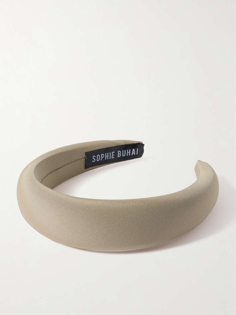 Sophie Buhai Classic Puffy Silk-crepe Headband