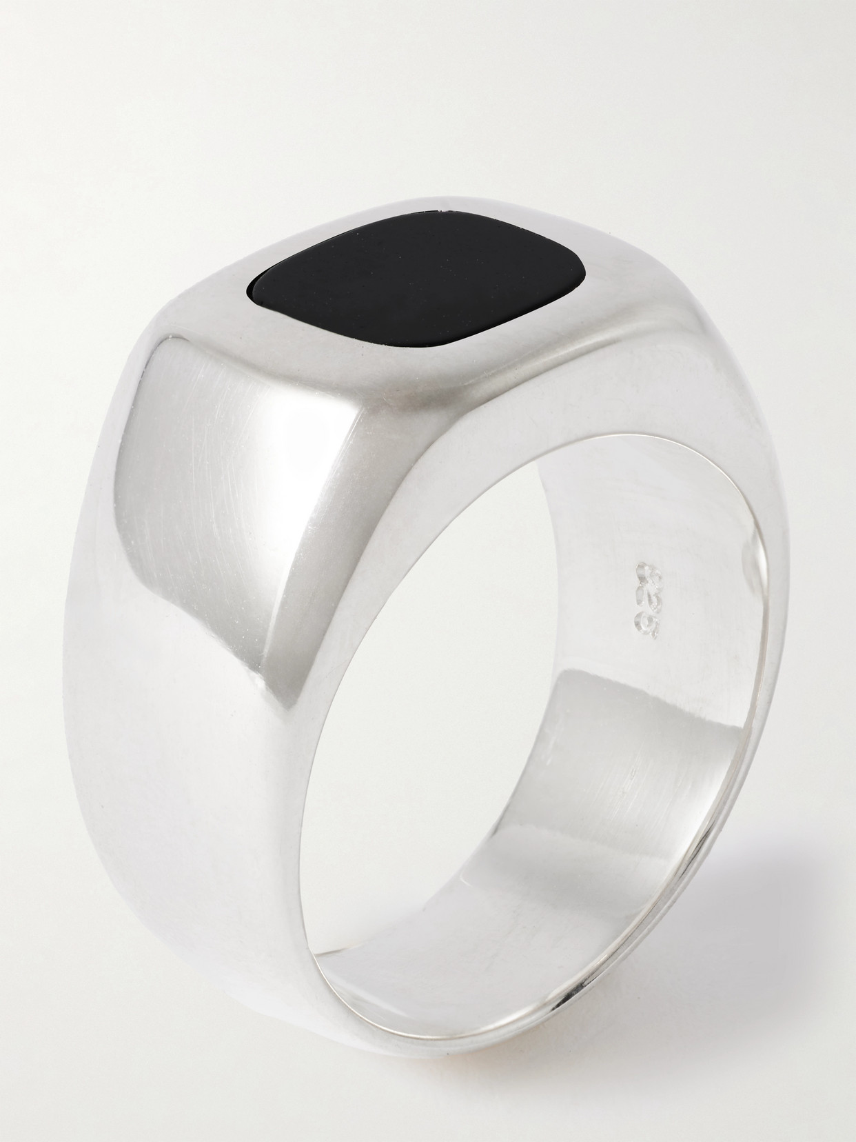 Sophie Buhai Godfather Silver Onyx Ring In Silver